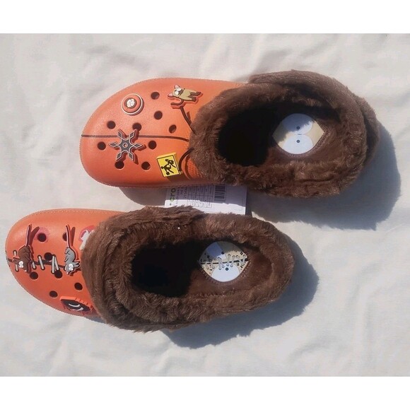 Crocs South Park Kenny Crocs Mens Size 10 Lined Clog Orange Summer TV NWT main image 6